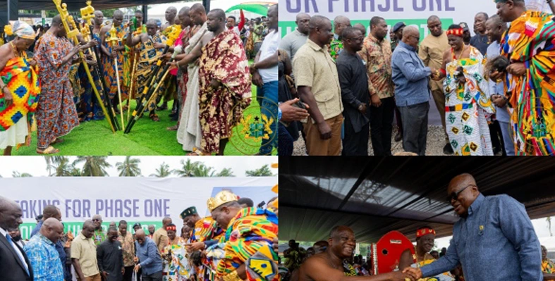 Various images from the ceremony in Ghana