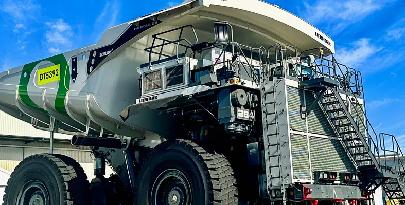 The hydrogen-powered T 264 haul truck prototype.