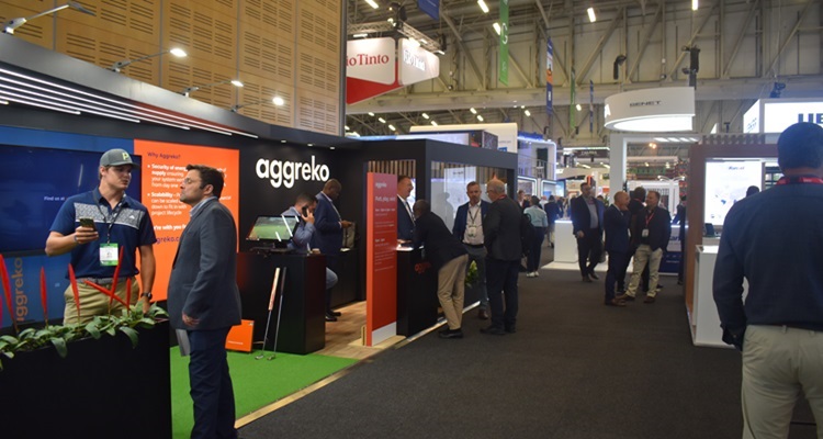 The exhibitor hall at Mining Indaba.